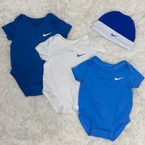 3 month nike onesies with hat